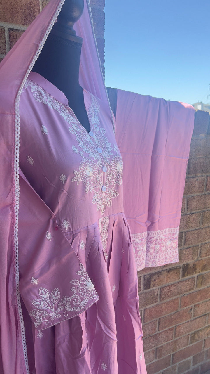 Salwar Kameez/ Kurta kurti/ indian dress/ Pakistani dress/ cotton suit/ summer dress/ embroidery dress / pink