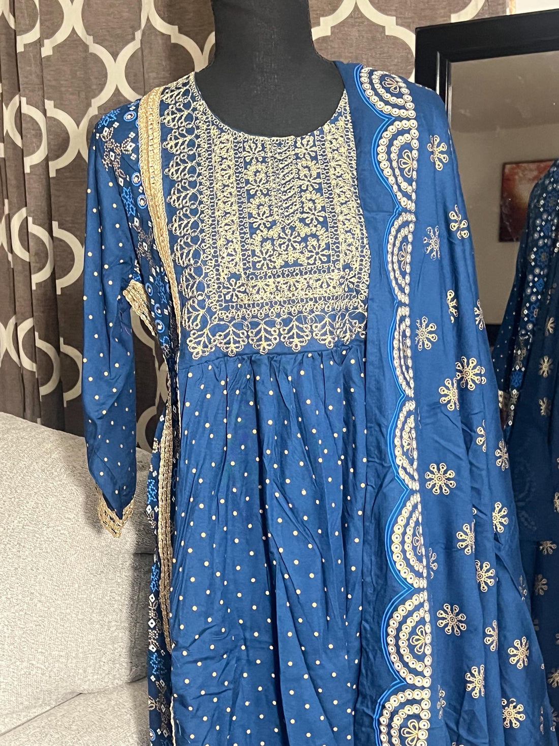 Salwar Kameez / Kurta Kurti/ Indian dress / Pakistani Dress/ Gift for Sister/ party dress/ salwar suits/blue color dress for Eid Gift, Party