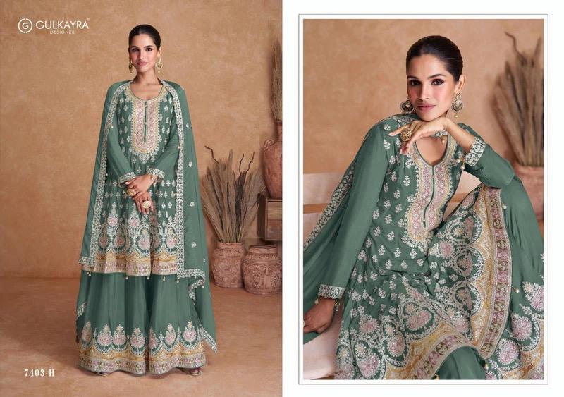 Sharara suit with Embroidered Palazzo Pant And Dupatta - Wedding Eid Party Outfit- Designer Gift Salwar Suit- Indian Dress - Pakistani Dress