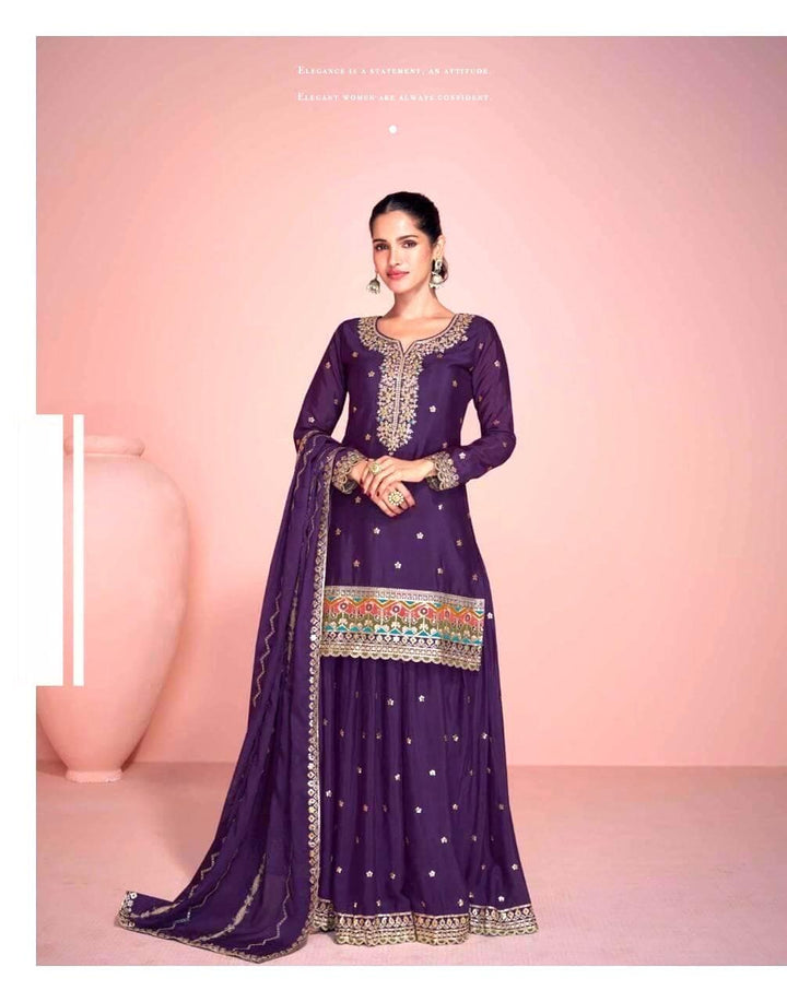 Sharara suit, party wear designer salwar kameez, Heavy embroidery work ready to wear dress, Eid gift, Pakistani dress, Indian dress, Deshi
