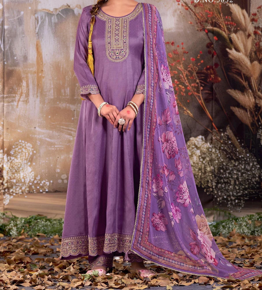 Designer Silk Kurti Set with Dupatta | Handwork & Mirror Detailing | Embroidered Indian Pakistani Salwar Kameez Dress | Perfect Gift for her