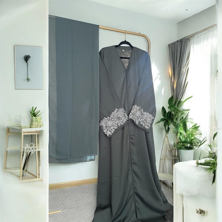 Dubai abaya, Handmade, Eid Express Delivery, High Quality, High Longevity, blue abaya, Embroidery abayaa, open abaya, Jilbab, Burqa