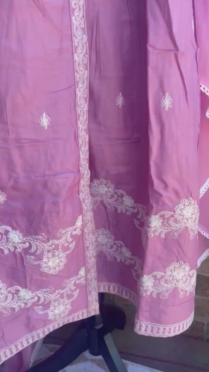 Salwar Kameez/ Kurta kurti/ indian dress/ Pakistani dress/ cotton suit/ summer dress/ embroidery dress / pink