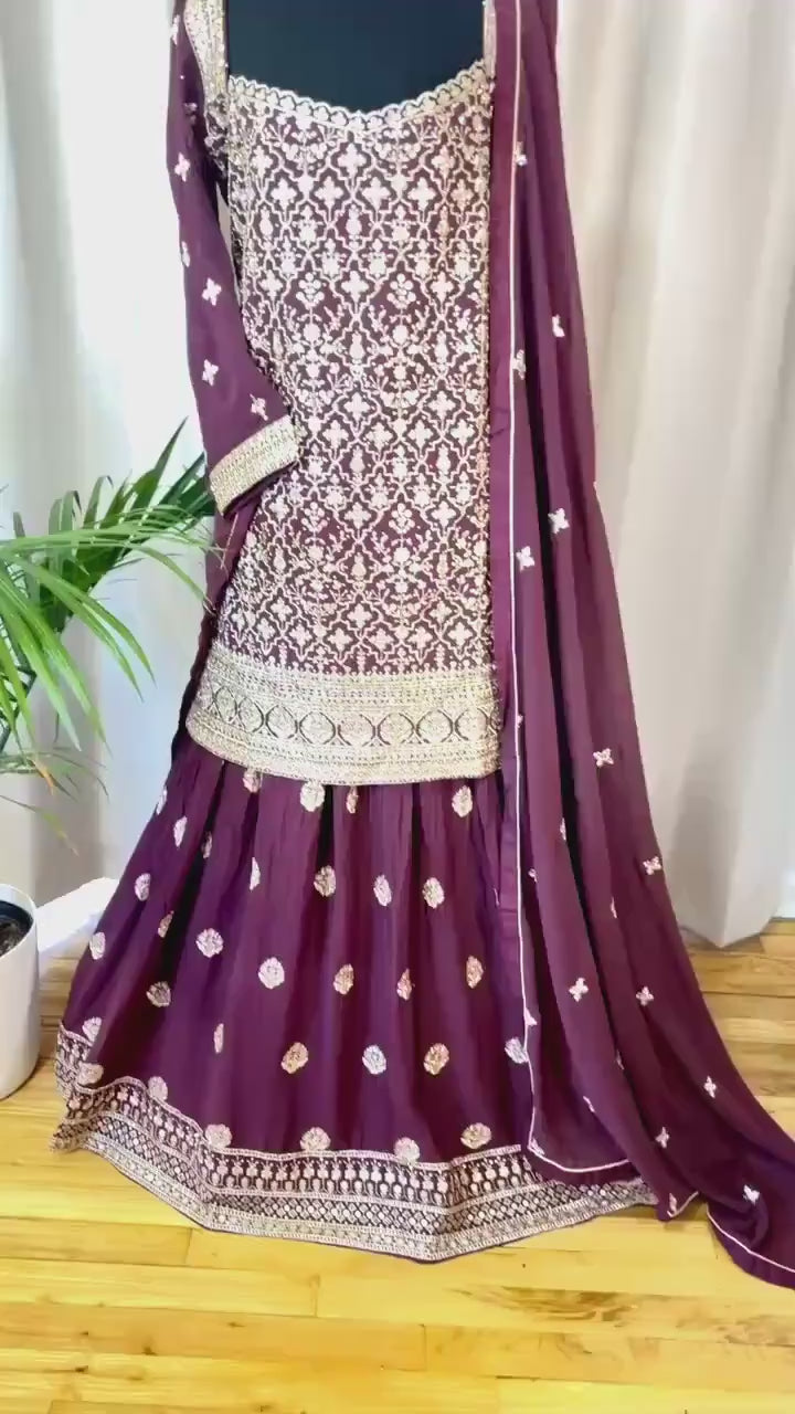 Lehenga Choli - Bridal & Wedding Georgette Lehenga - Indian Lehenga Dress - Designer Lengha for Woman- Indian Wedding Lehenga - Eid Gift